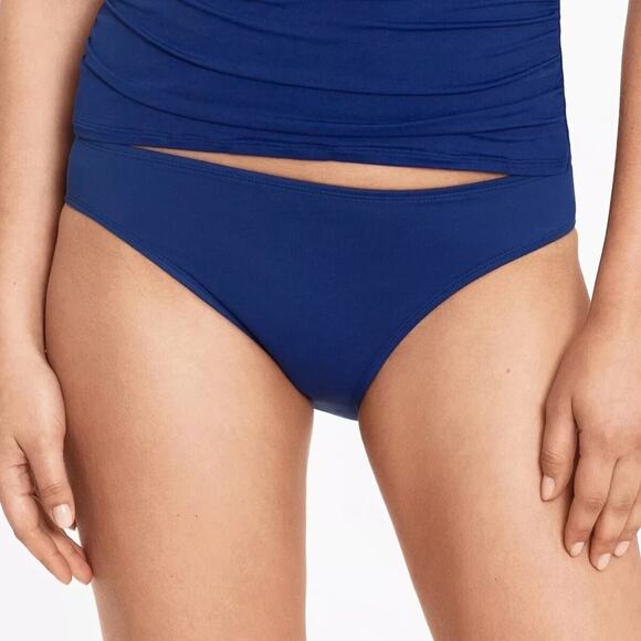Lauren Ralph Lauren Beach Club Solids Hipster Bikini bottoms blue - 16 - Picture 1 of 11